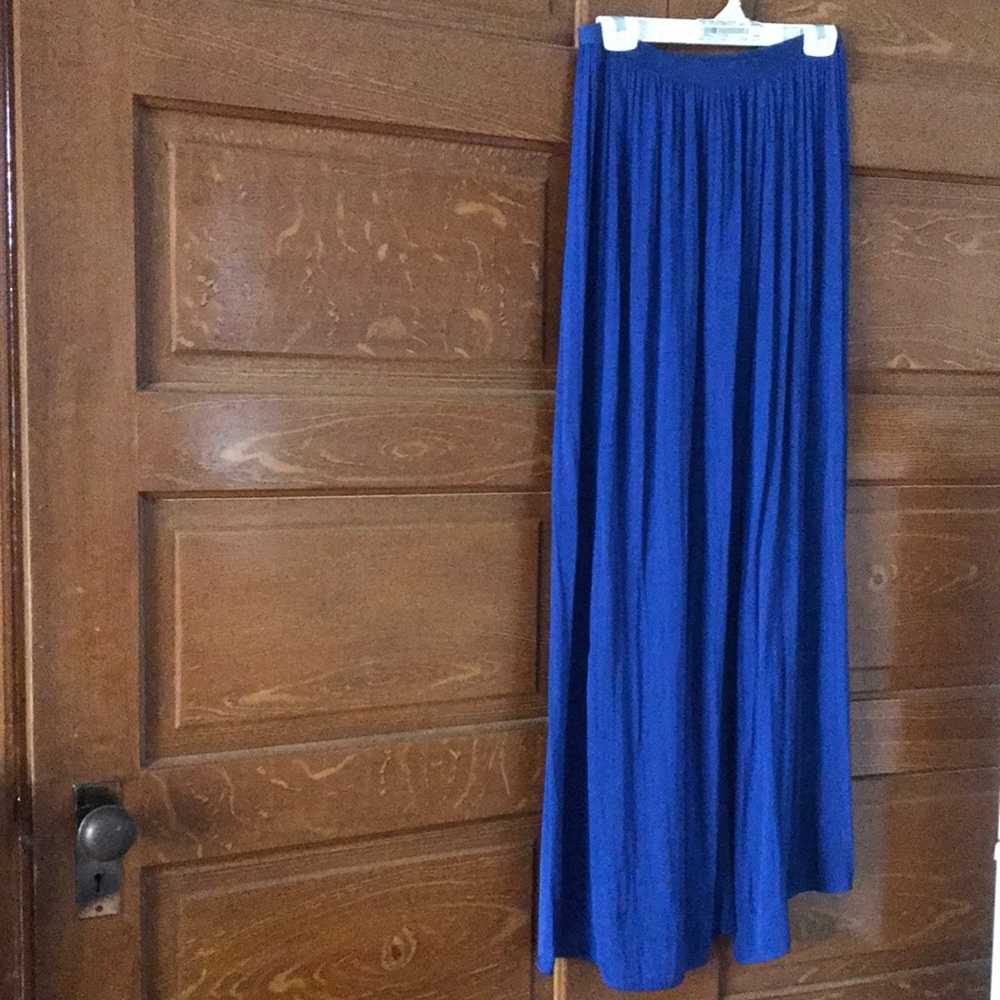 Silk maxi skirt